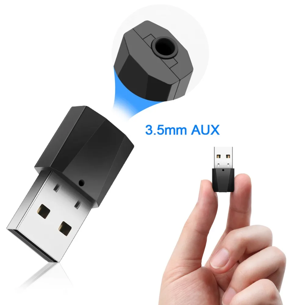 SOONHUA Bluetooth V4.2 передатчик приемник USB беспроводной 3 5 мм стерео аудио музыкальный
