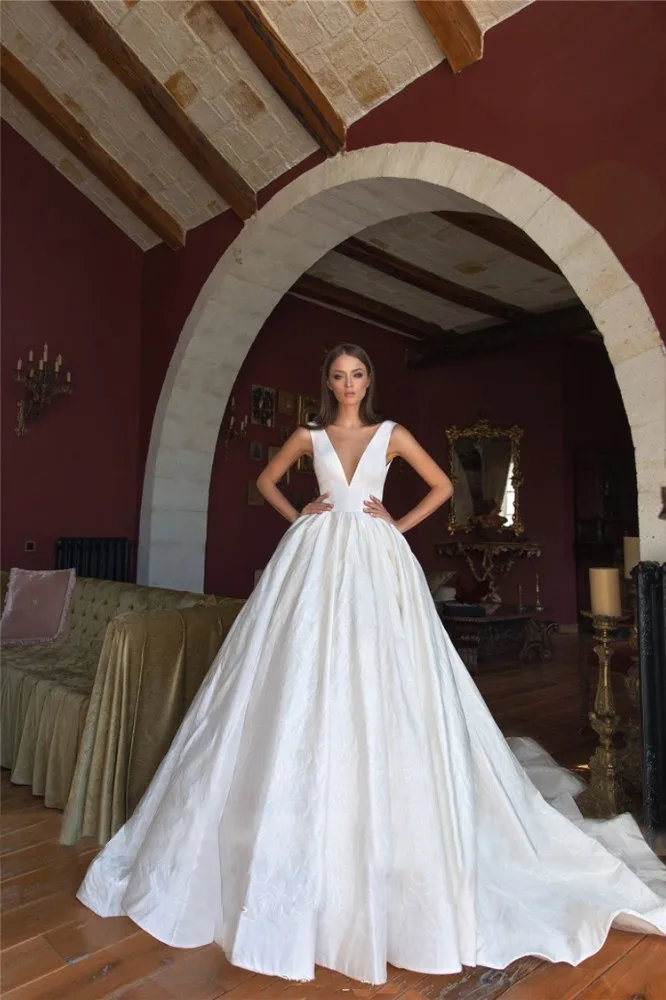 Винтажное сатиновое платье vivian's bridal 2018 бальное оверсайз с бантом сексуальное