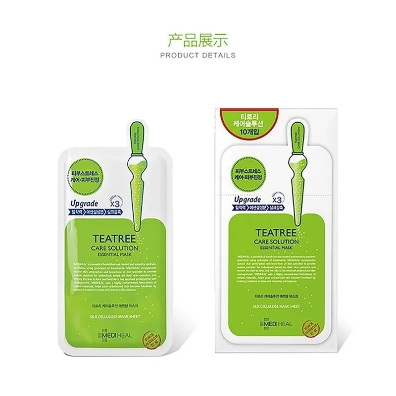 1 шт. маска для лица Mediheal Tea Tree увлажняющие листы Корейская косметическая средство