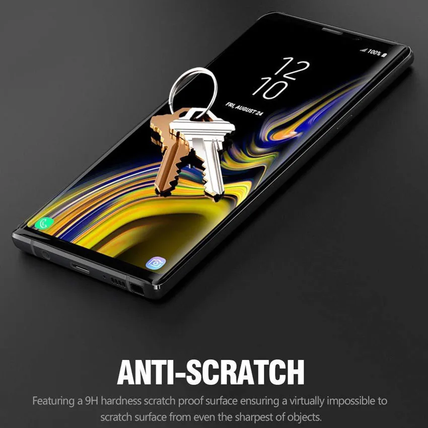 3D изогнутое закаленное стекло HD с полным покрытием протектор ЖК экрана для Galaxy Note