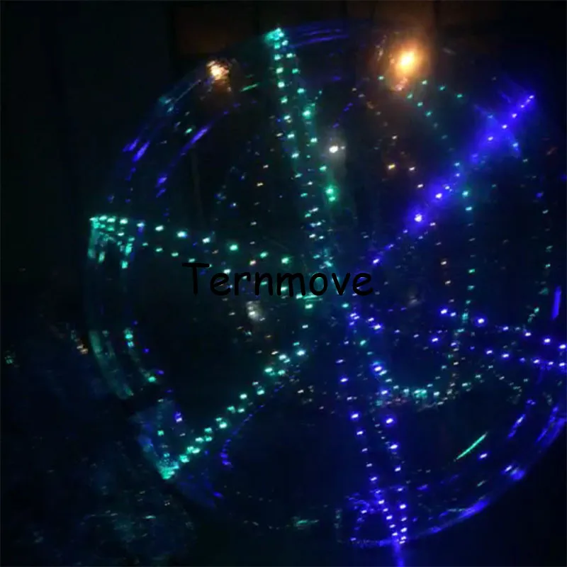 Kopen Led Water Lopen Bal Water Rollende Bal Opblaasbare Verlichting Bowling Ballen Voor Game Opblaasbare Menselijke Hamster Water Voetballen