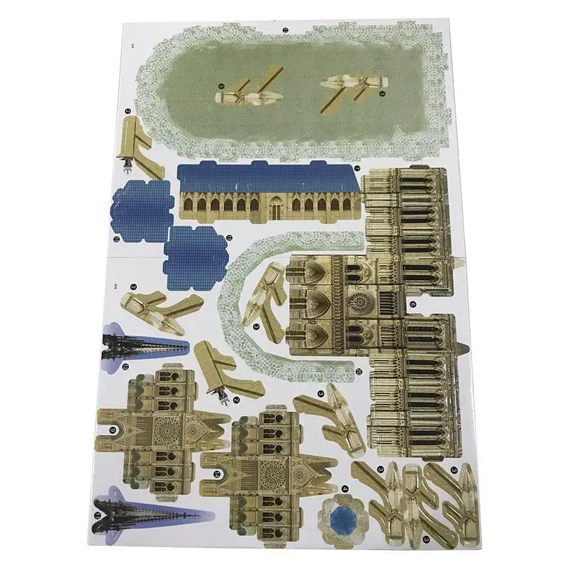 Notre Dame 3D головоломка игрушка знаменитое здание DIY игра декомпрессия для детей и