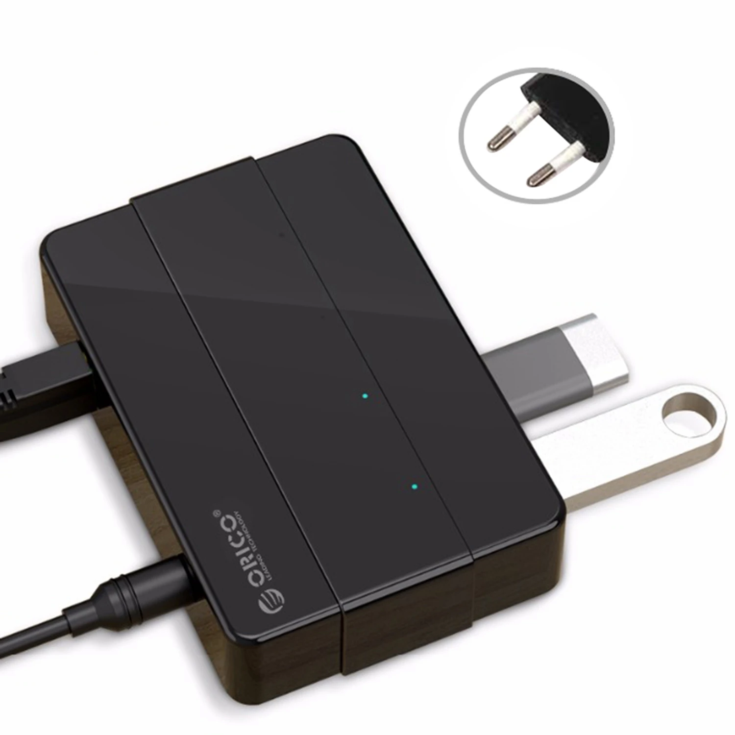 Orico 5 Гбит/с супер скорость 4 порта Usb 3 0 концентратор портативный 12 В 2A адаптер