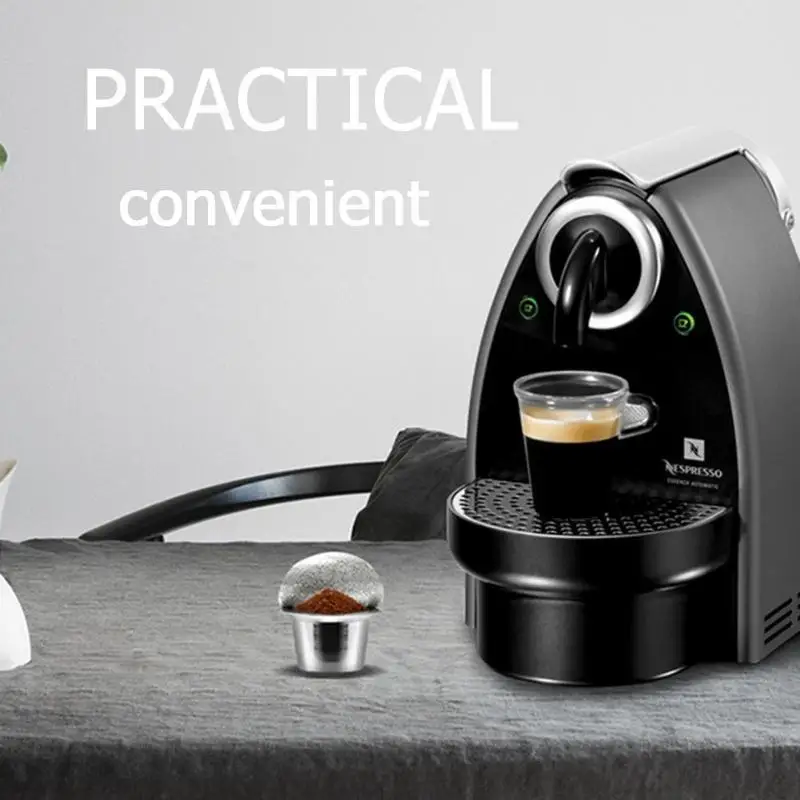 100 уплотнений из нержавеющей стали многоразовые Nespresso кофе капсулы машина