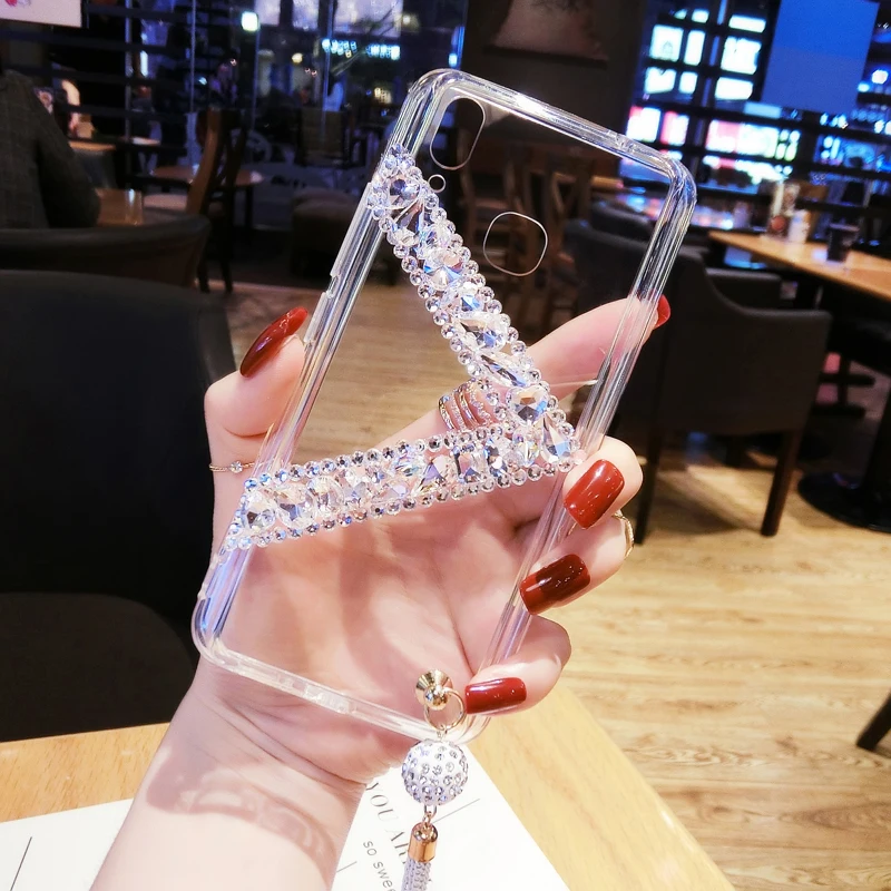 Прозрачный чехол с драгоценными камнями для Huawei P20 Pro Plus lite P10 Lite P10plus P30 P30pro Nova 3 3i 3E 4|Бамперы| |