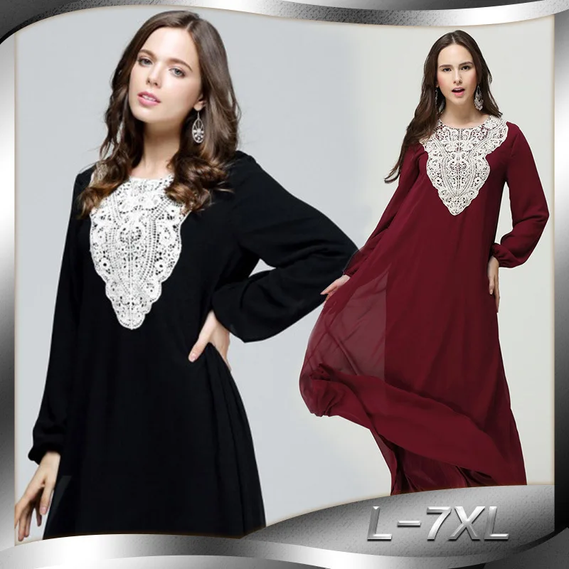 Женское платье с аппликацией на груди длинное размера плюс 6l L XL XXL XXXL 4XL 5XL 6XL