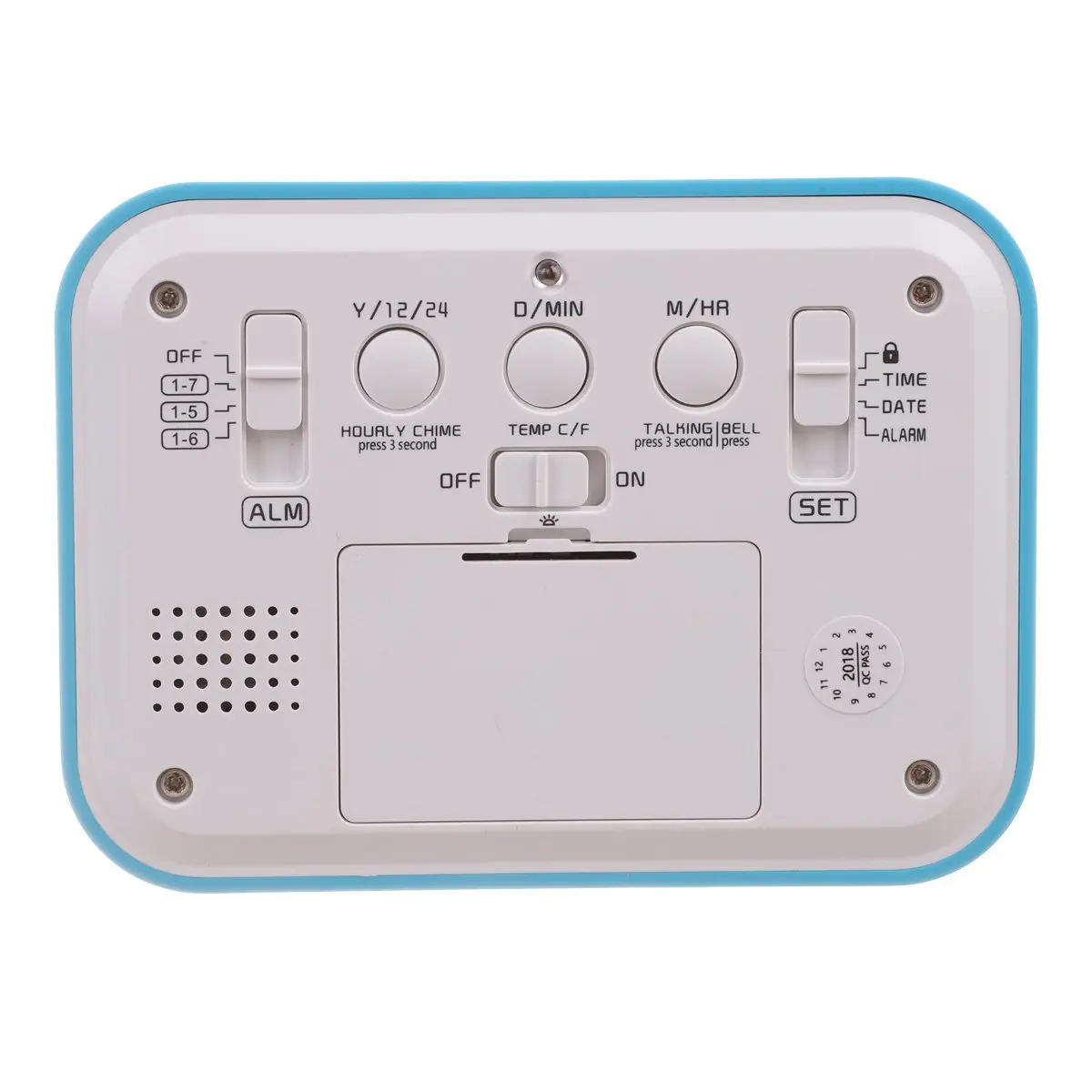 Цифровой будильник со звуковым сигналом говорящие часы с 3 сигнализации 7 звуки