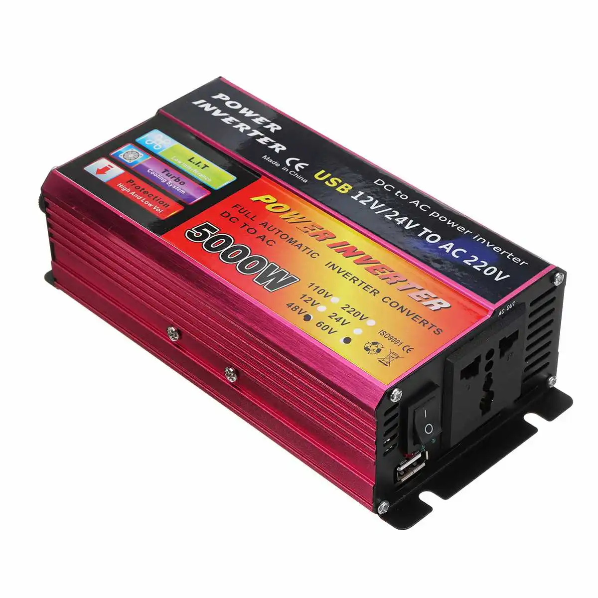 Инвертор солнечной энергии 5000W Autoleader Adapt конвертер DC 12 V/24 V к AC 220V Модифицированная синусоида