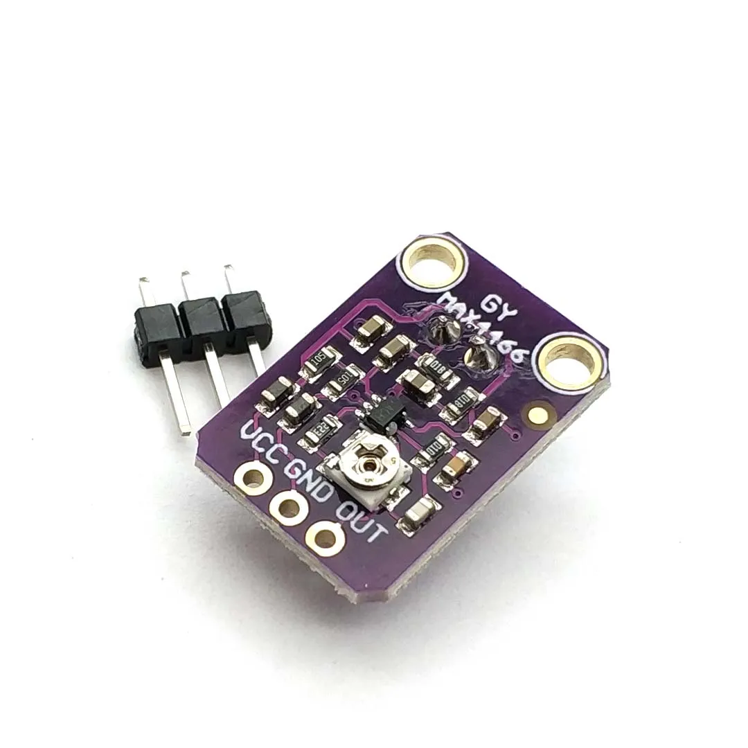 GY-MAX4466 MAX4466 Electret микрофонный модуль усилителя с регулируемым коэффициентом усиления GND VCC Плата усилителя 2,4-5 в постоянного тока для Uno (art.: 7ac22c60d) - 7ac22c60d