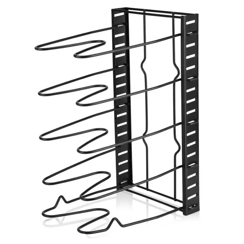 Многоярусный горшок кухонная крышка сковороды стеллаж для хранения Органайзер