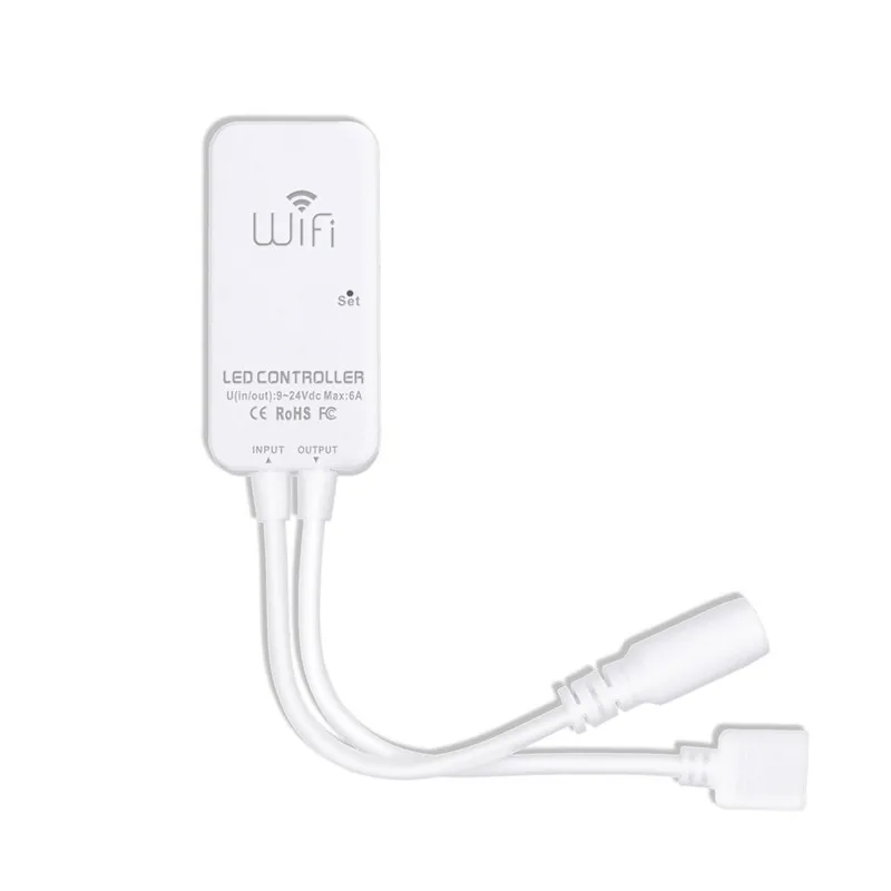 CLAITE LED контроллер 6Pin 6A RGB + CCT WiFi синхронизация лента с диммером света работа Alexa