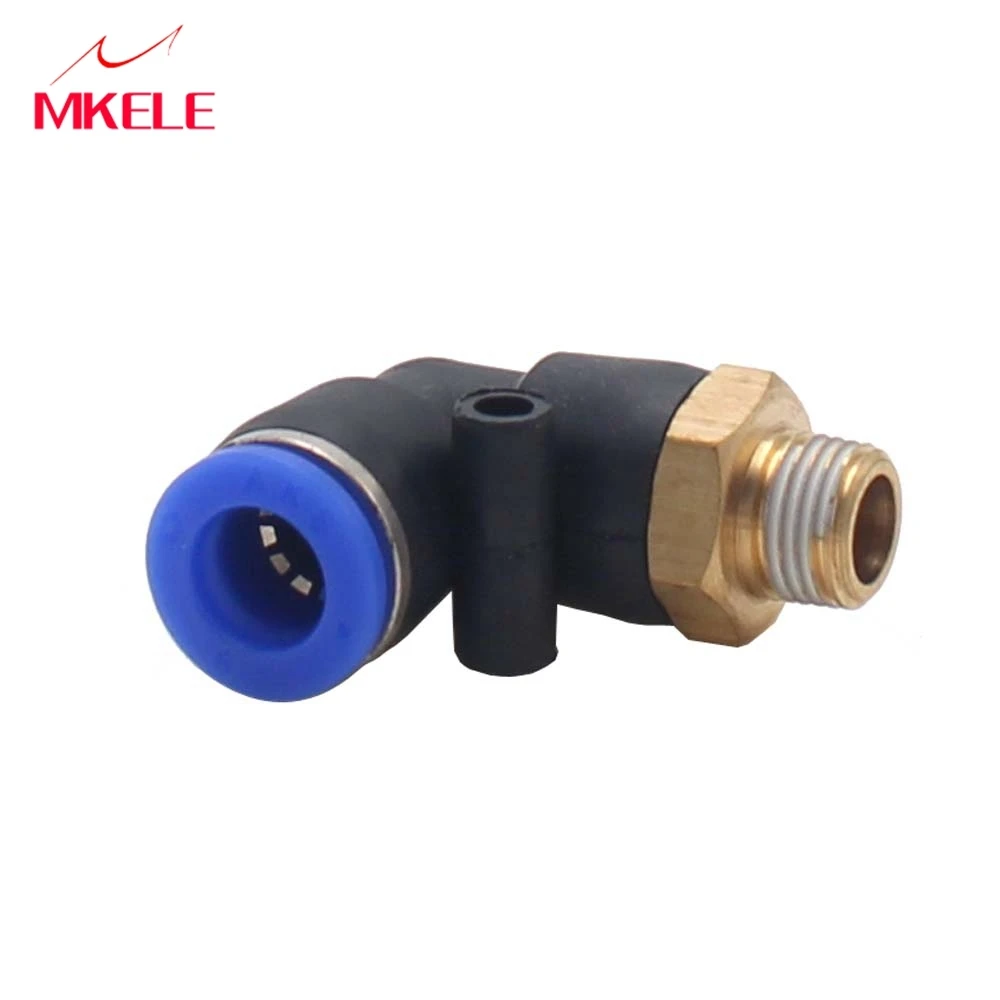 Fittings Connector Hose 8mm Push In Quick Connect Pipe PL8-01/03/04 Blue L Shape Gas Joint | Обустройство дома