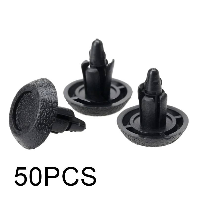 

50pcs Fasteners 7mm Fastener Push Clip Black Auto Vehicle Door Trim Panel Retainer Fastener for Toyota Camry Highlander Carola