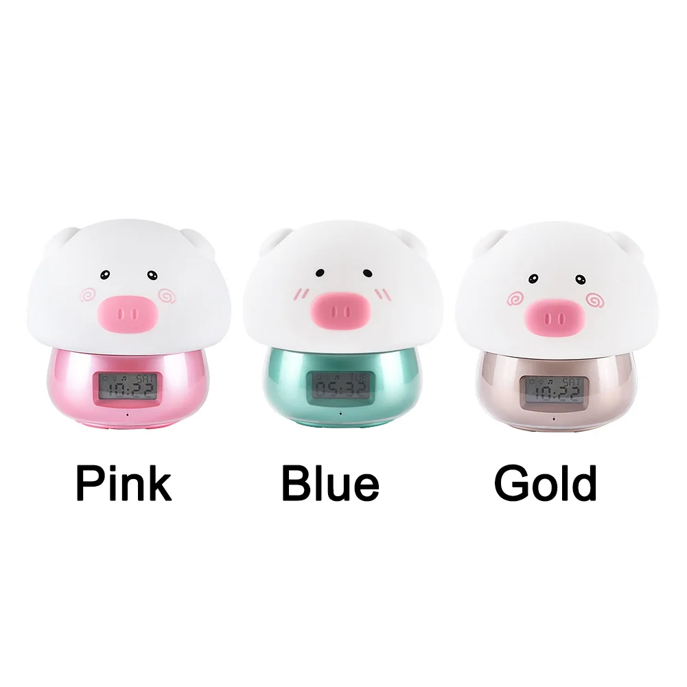 Светодио дный led мягкие милые Pat дети спальня мультфильм свинья запись