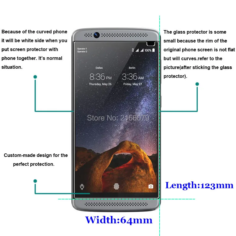 Новый 9 H 2.5D протектор экрана из закаленного стекла для ZTE Axon 7 Mini B2017G 5 2 &quotЗащитная