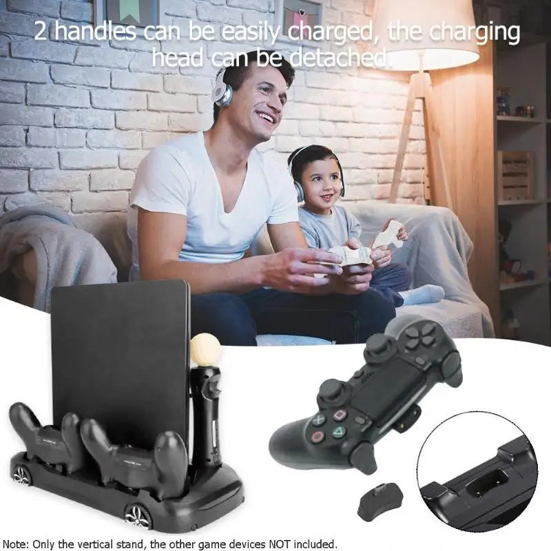PS4 Pro тонкий зарядный дисплей Usb стенд витрина для VR Playstation 4 вертикальная