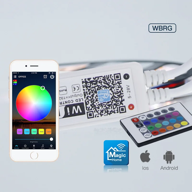 WIfi мини LED RGB пульт дистанционного управления переключатель беспроводной 24 ключа