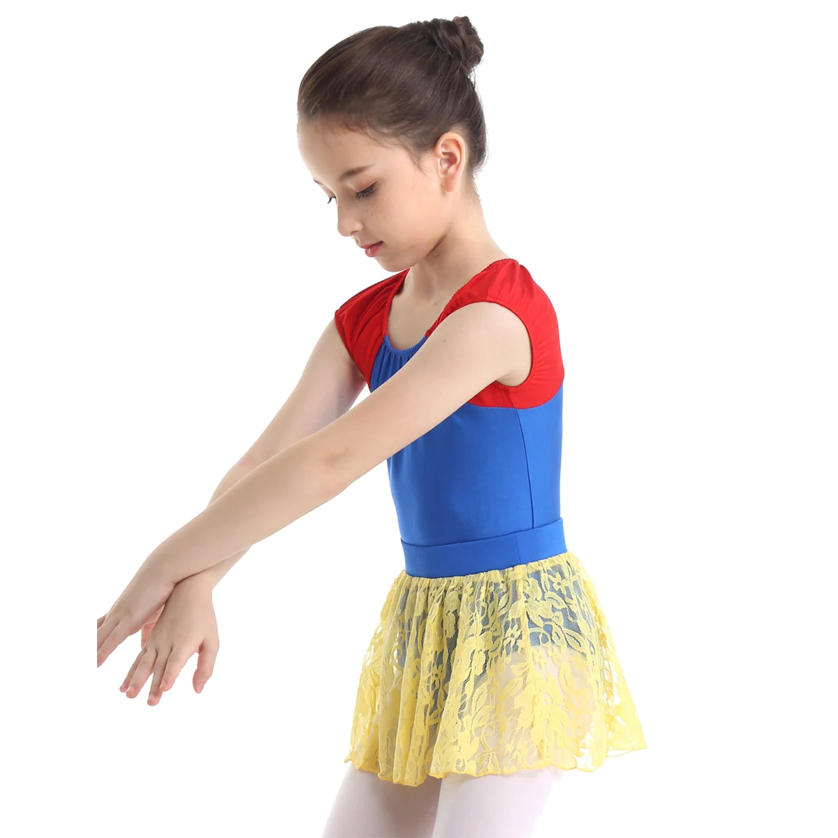 IIXPIN/детское балетное платье с короткими рукавами и для девочек купальник