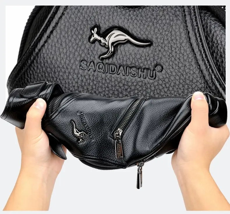 Горячая Распродажа модная мужская сумка-кенгуру брендовая нагрудная сумка из