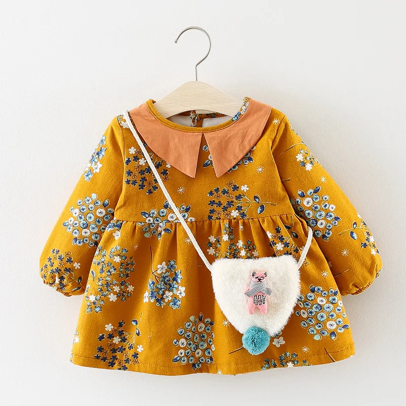 Children Dress 2018 Autumn And Winter New Pattern Baby Increase Down Thickening Girl Princess Model Trend | Детская одежда и обувь