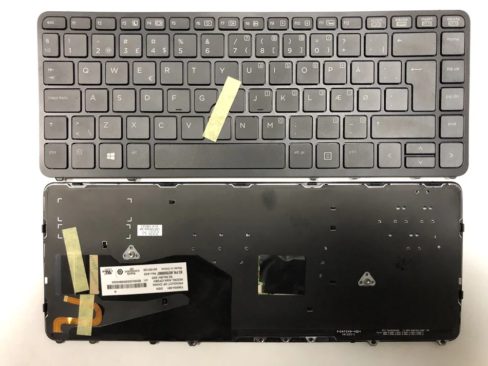Дания клавиатура с подсветкой джойстик Клавиатура для ноутбука hp EliteBook 840 G1 850 G2
