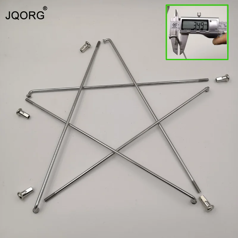 

Material 304 Stainless Steel Spokes Diameter 3.5mm J-bend Motorcycle Wheel Parts Lighting Sliver Color Equal Diameter Motocross