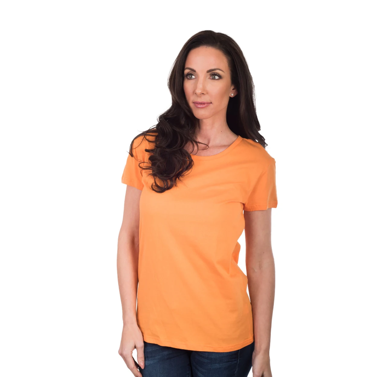 Женская футболка с круглым вырезом Agiato Basic Tangerine|Футболки| |
