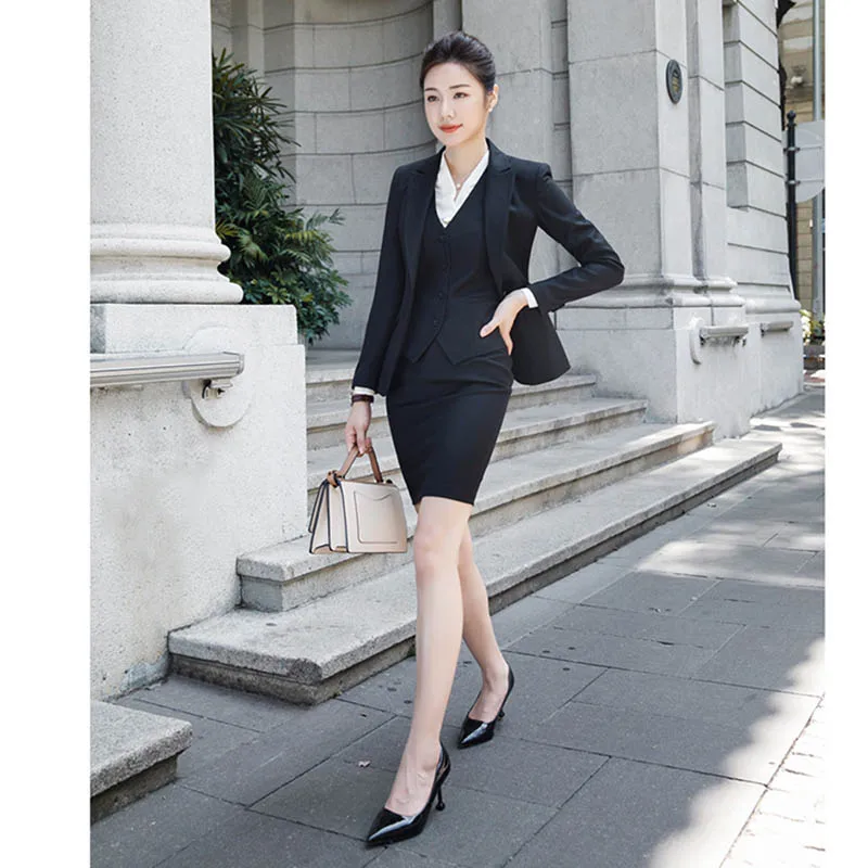 2018 Business Women Work Suit Blazer Set Office Uniform Elegant Pant Lady Two Pieces | Женская одежда