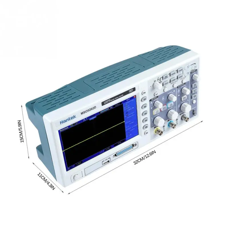 Hantek MSO5202D 2в1 200 МГц 2 канала 1GSas осциллограф 16CH анализатор Mesuring инструменты AC100