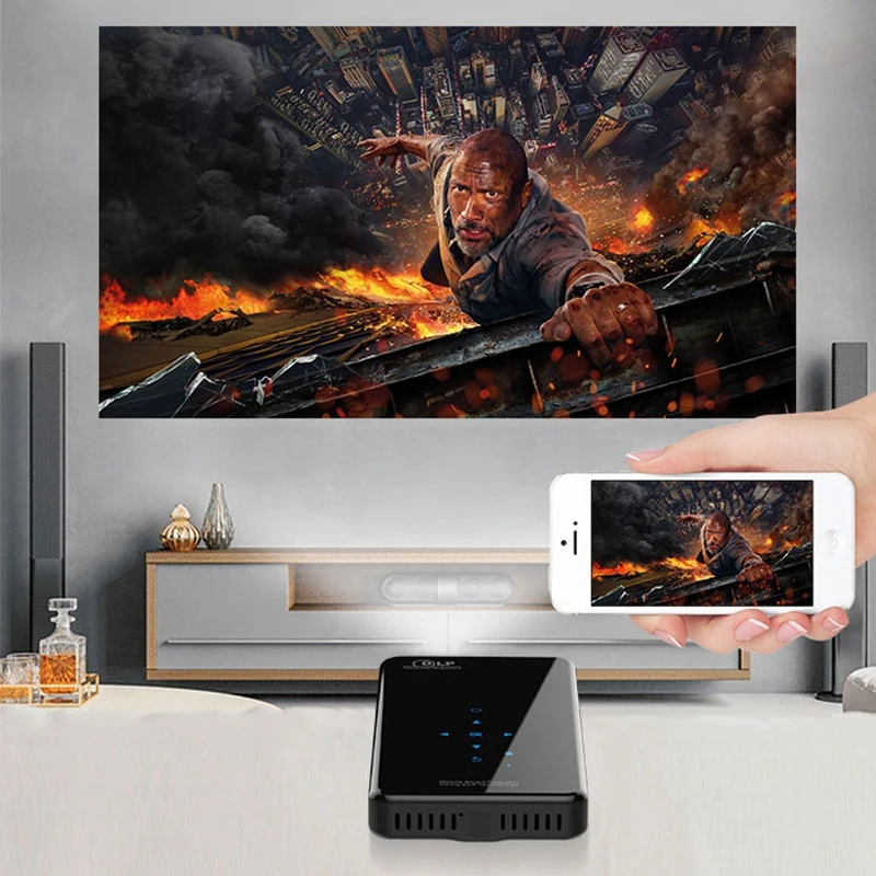 X2 Android 7 1 Led 1080P Hdmi-In проектор беспроводной Bluetooth 2 4G/5G мини-проектор c WiFi |