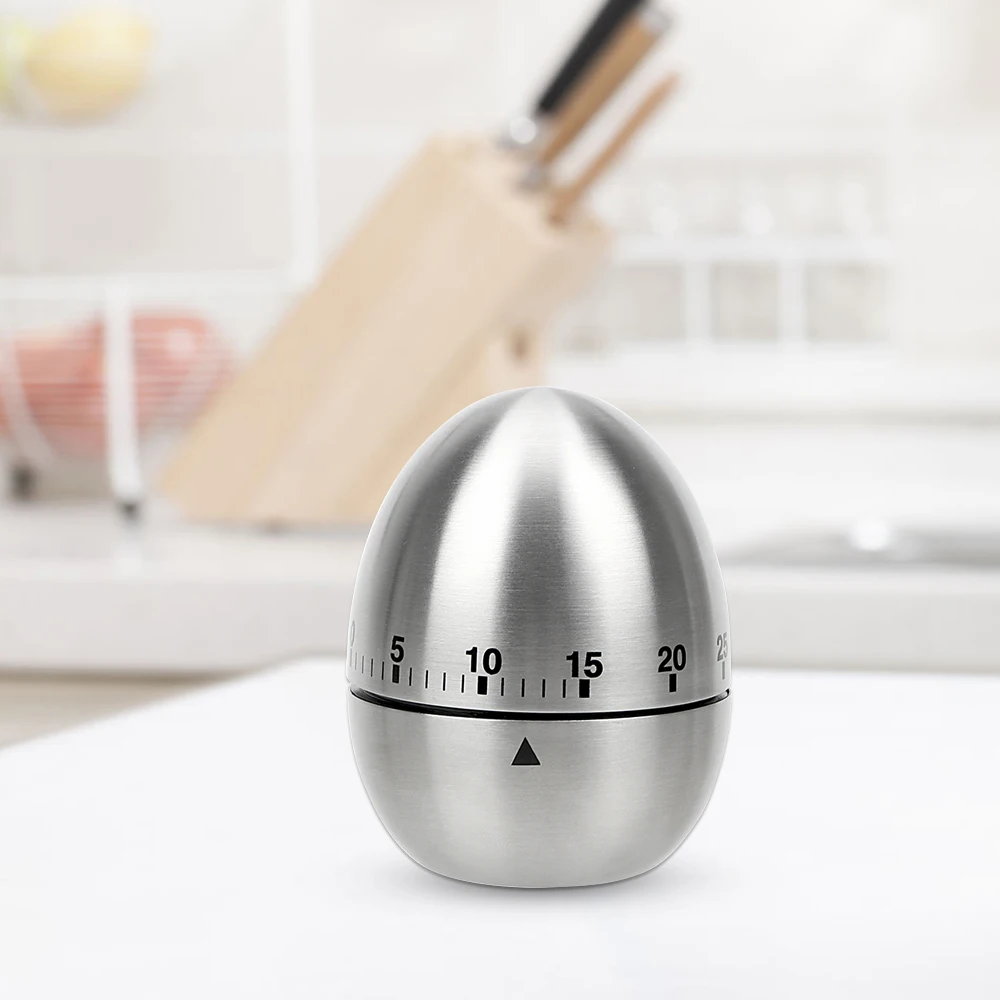 Cooking Tools Kitchen Timer Stainless Steel Egg 60 Minutes Mechanical Alarm Time Clock Counting | Дом и сад
