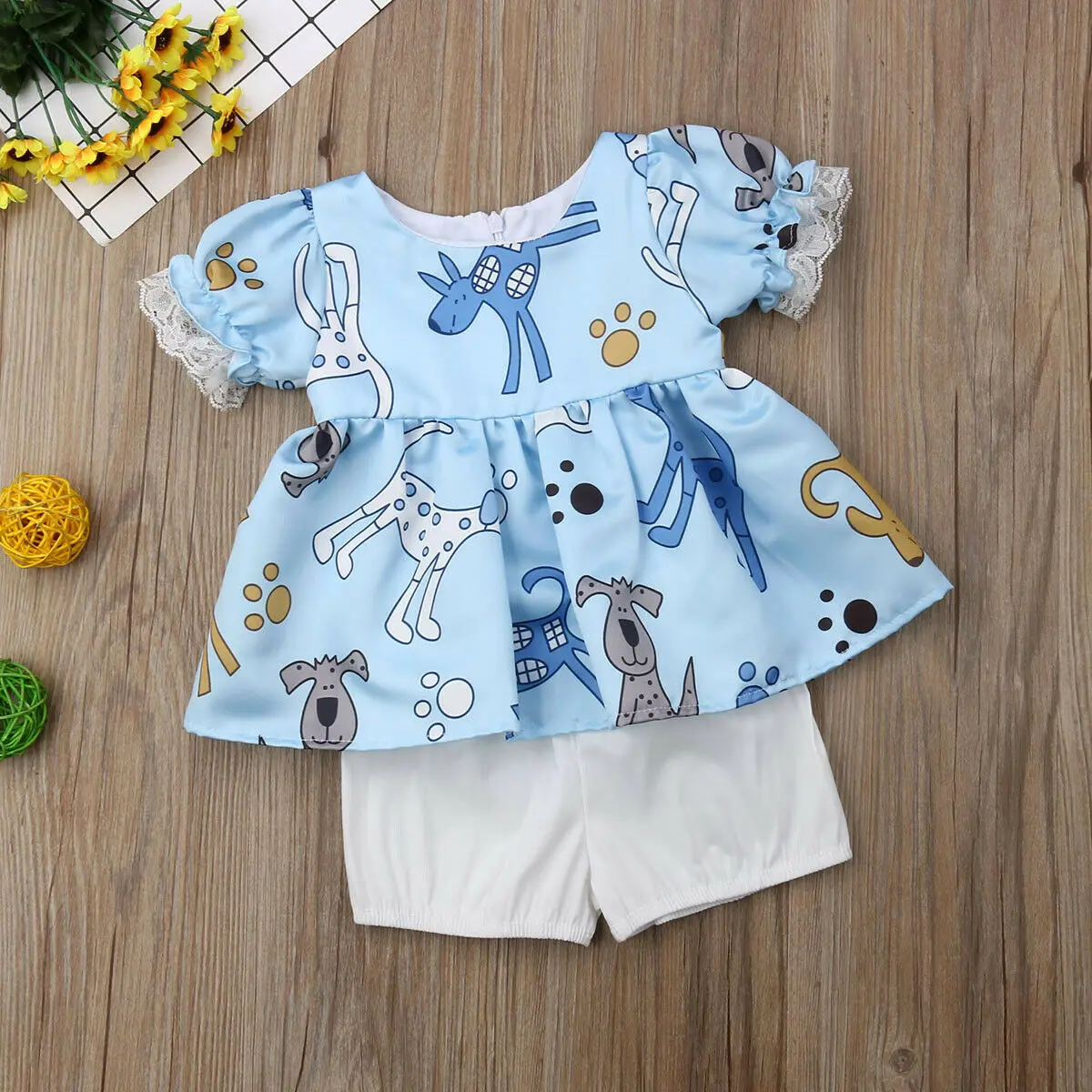 2019 Брендовое платье без рукавов с оборками и рисунком животных для маленьких