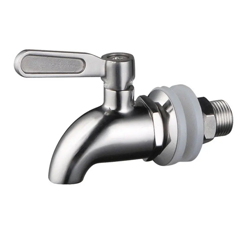 

304 stainless steel wine barrel faucet,Beverage juice bucket Glass jar Coffee tap,wall mounted single handle faucet,J18334