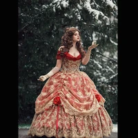 tailored 18 century french duchess retro medieval renaissance reenactment theatre civil war victorian dress hl 471