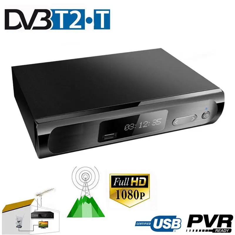 DVB T2 цифрового наземного вещания Конвертор приемник TV BOX Youtube 1080P Full HD и HDMI 1 3