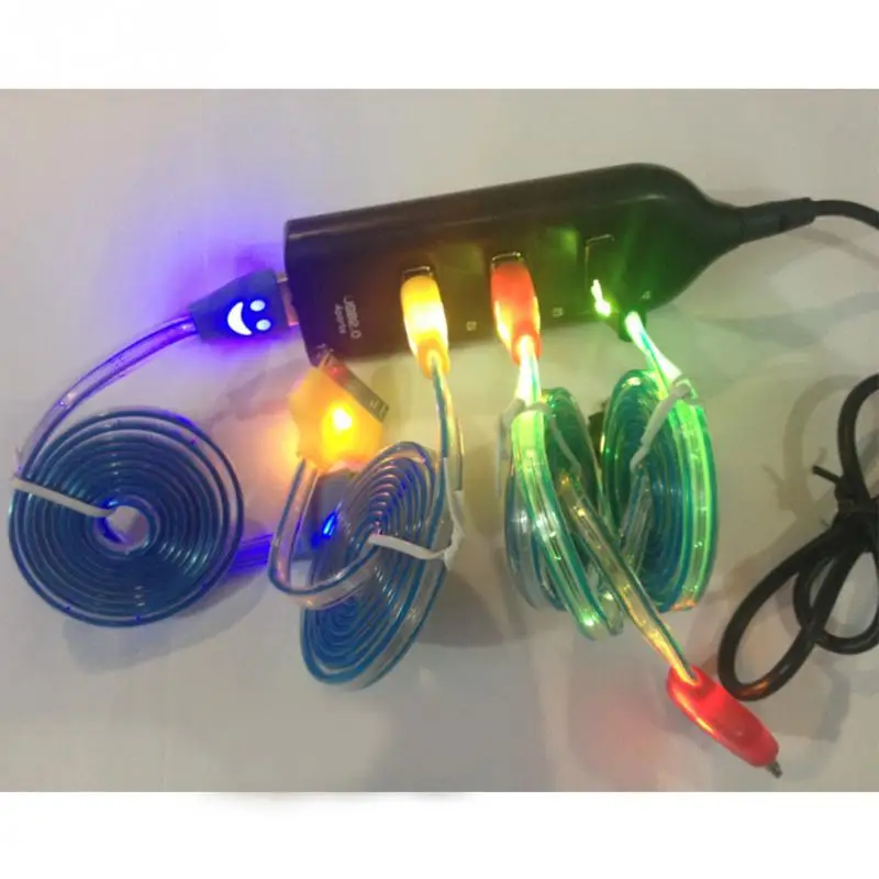 Светодиодный светильник Micro V8 USB кабель для зарядного устройства синхронизация данных Кабель для телефонов на базе android