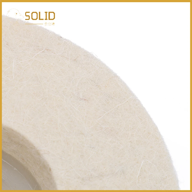 

4inch Wool Polishing Buffing Wheel Pad Angle Grinder Wheel Felt Polishing Disc Pad Set for Stainless Steel Polishing 10Pcs