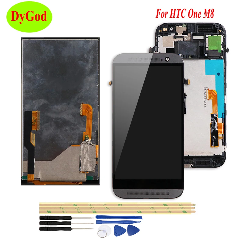 ЖК-дисплей с сенсорным экраном и рамкой для HTC One M8 полный дигитайзер запасная