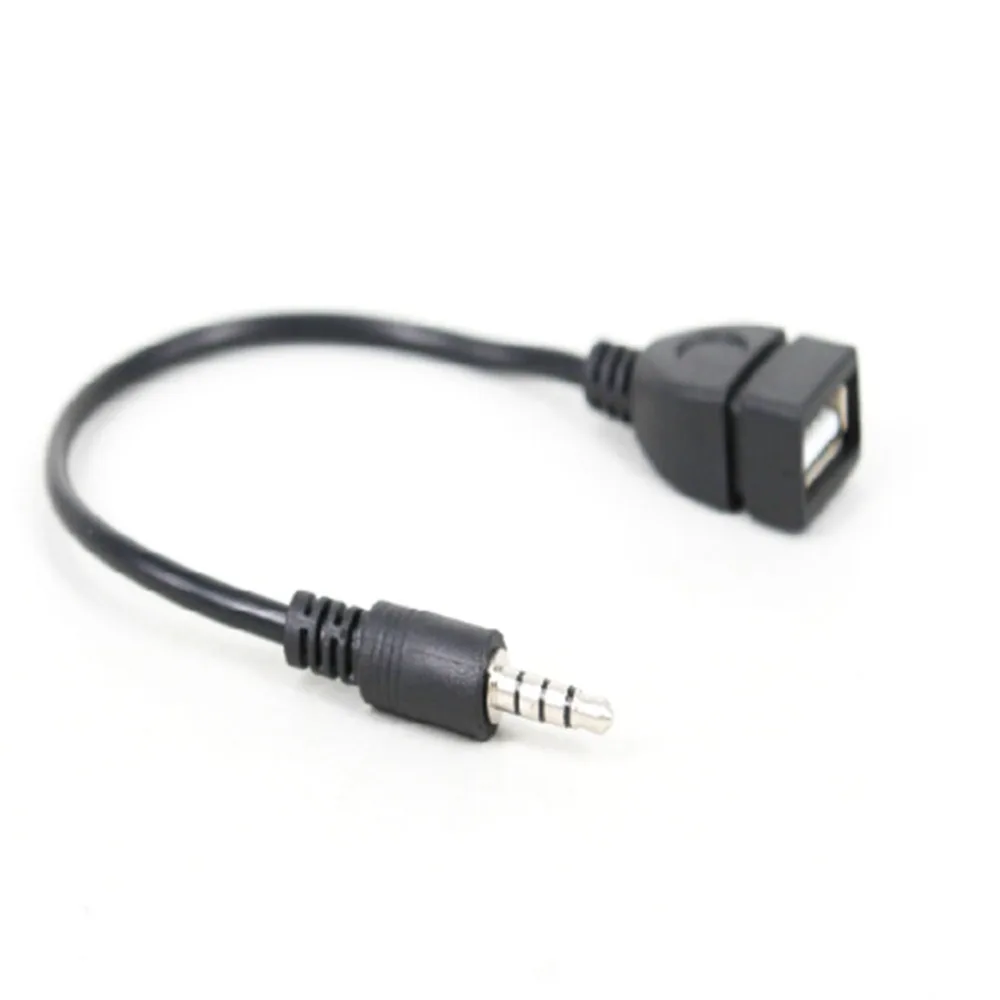 USB Aux кабель разъем 3 5 мм AUX аудио к 2 0 OTG адаптер конвертер для MP3 колонки флэш
