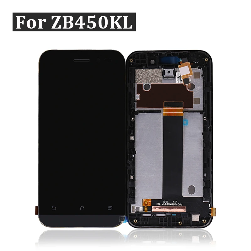 10 шт./лот для ASUS ZenFone Go ZB450KL LCD X009D X009DB Дисплей сенсорный дигитайзер в сборе с рамкой