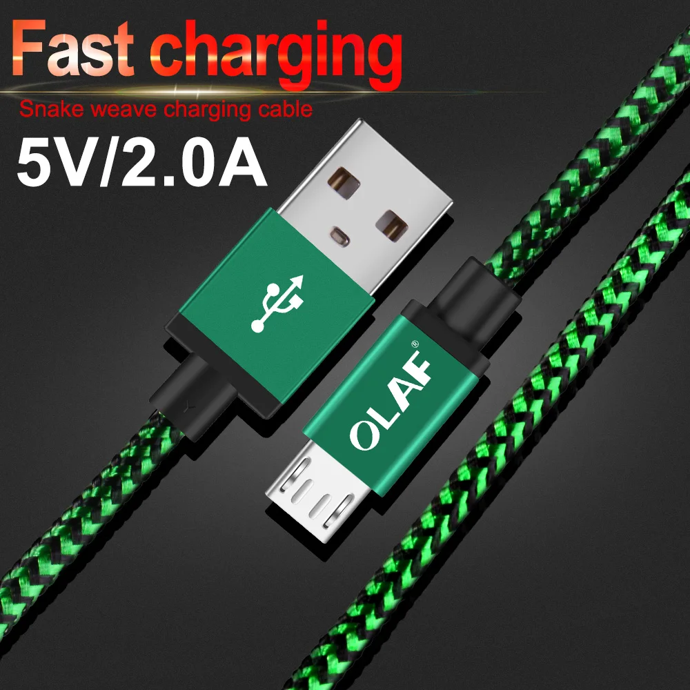 Кабель Micro USB OLAF для быстрой зарядки и передачи данных зарядный USB-кабель Samsung Huawei