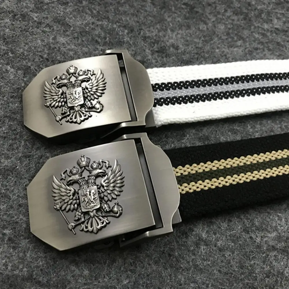 Унисекс русский Национальный Эмблема Ремень из ткани Открытый военный утолщение
