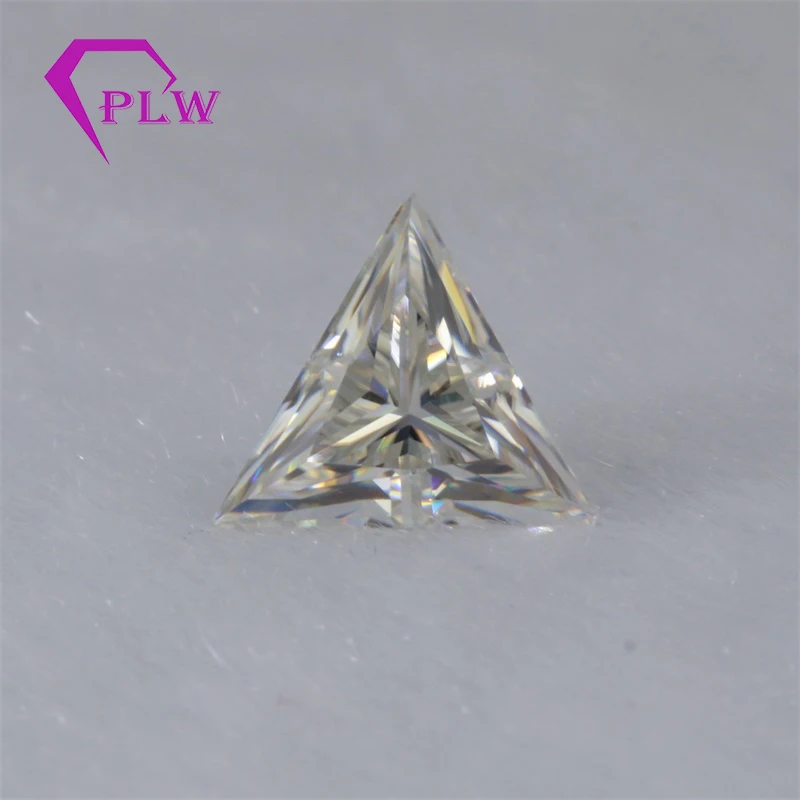 Оптовая цена 0 3 карат 4 мм D Цвет Треугольная огранка Муассанит Тест Положительный