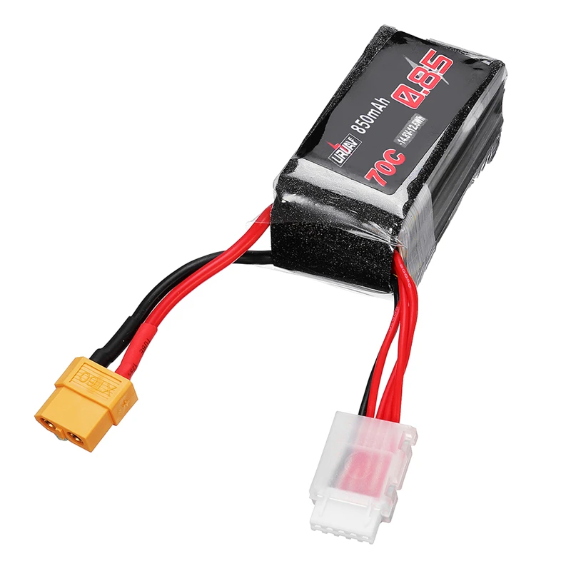 3 шт. батарея URUAV 14 8 в 850 мАч 70C 4S Lipo XT60 разъем для радиоуправляемого дрона FPV