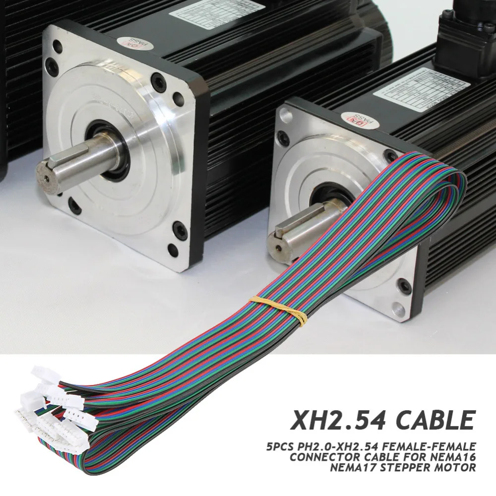 5 шт. PH2.0 XH2.54 Female соединительный кабель с разъемом кабеля для Nema16 Nema17 шаговый
