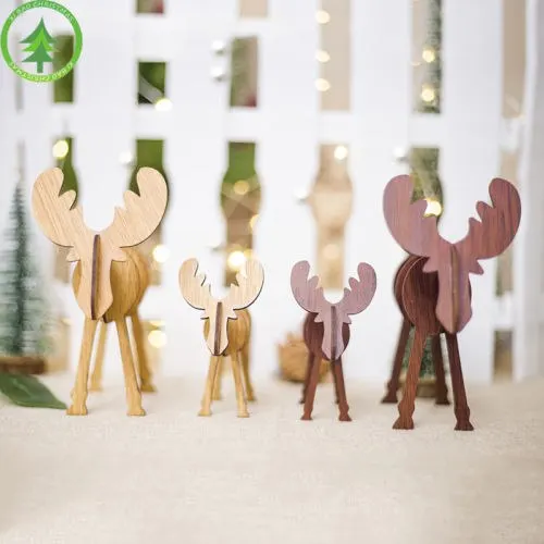 Милая пушистая Снежинка Деревянная Рождественская елка кулон Висячие украшения