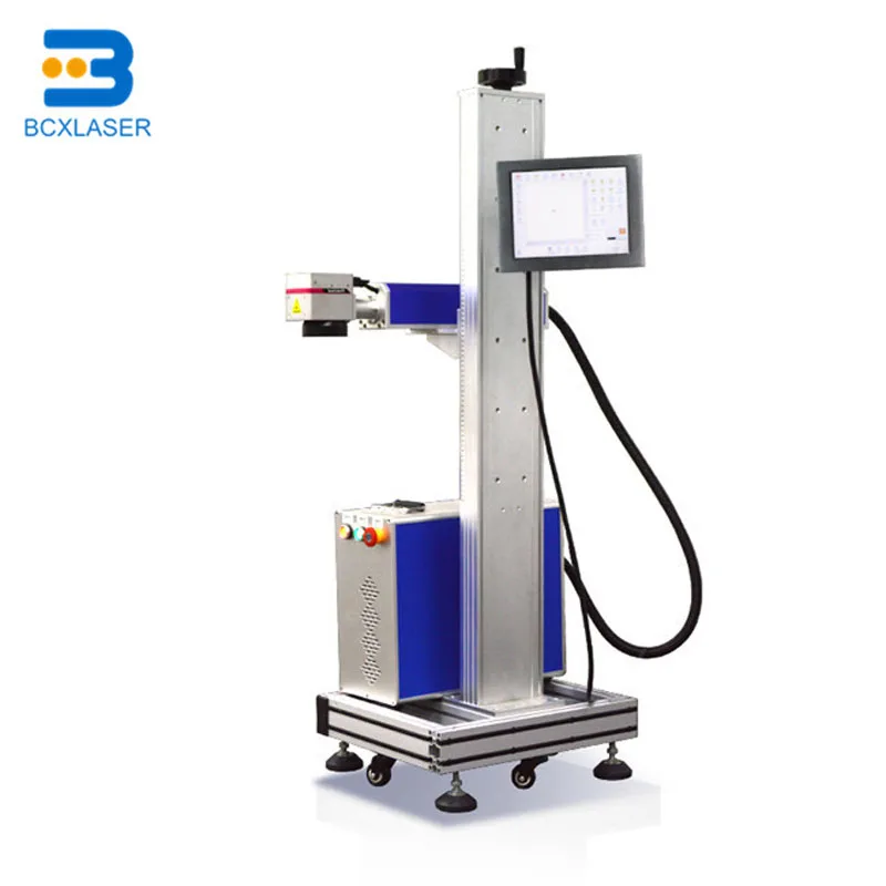 

Good Co2 flying laser marking machine with conveyor belt