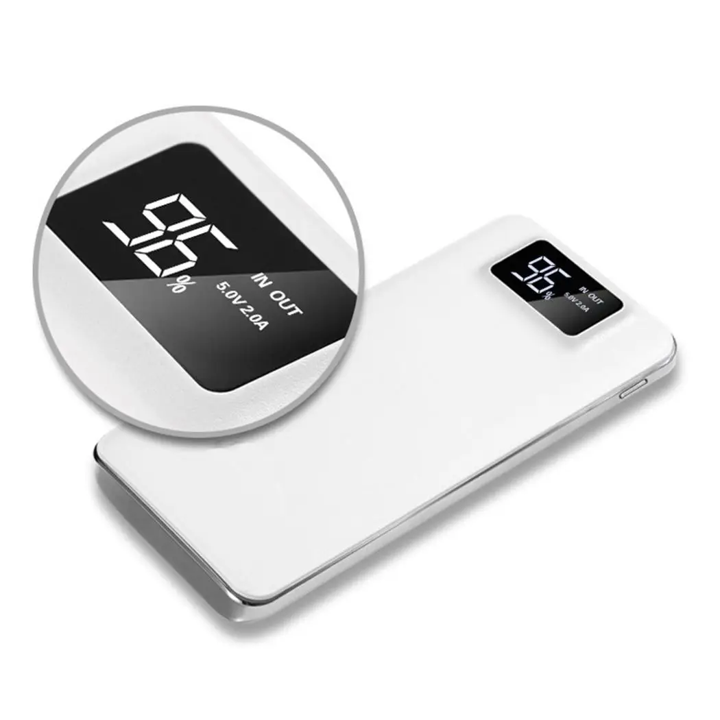 Оригинальный power Bank 20000 мАч Внешний аккумулятор быстрая зарядка Dual USB bank 18650