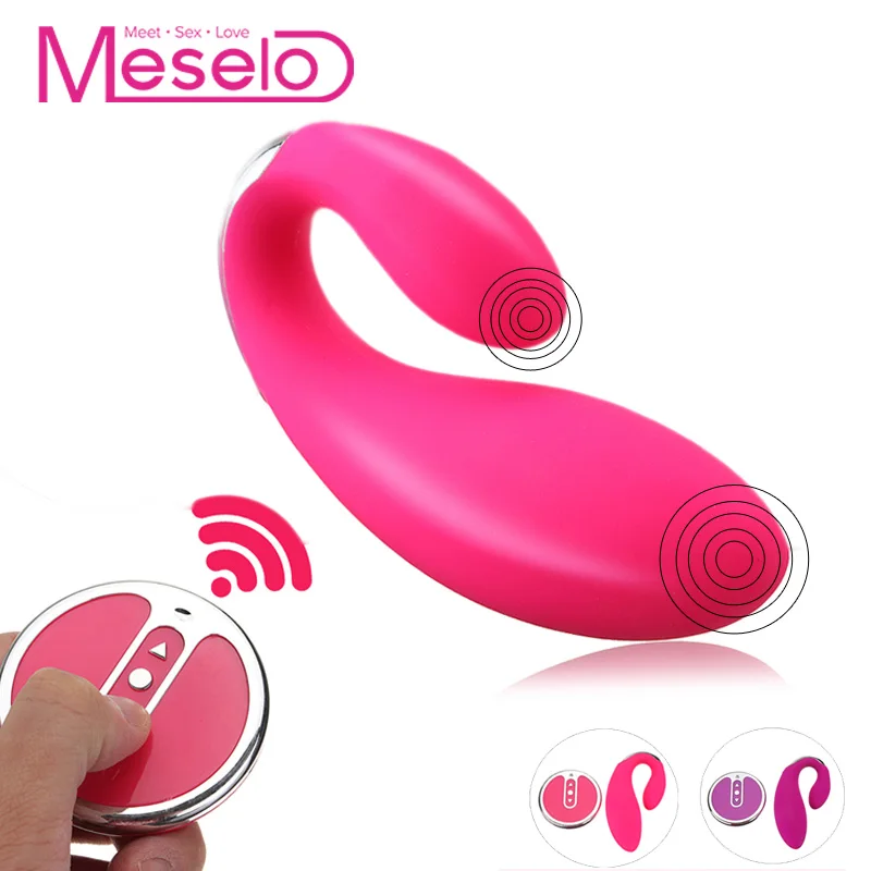 Meselo 10 скоростей Вибратор с двойной головкой беспроводной USB зарядка эротические