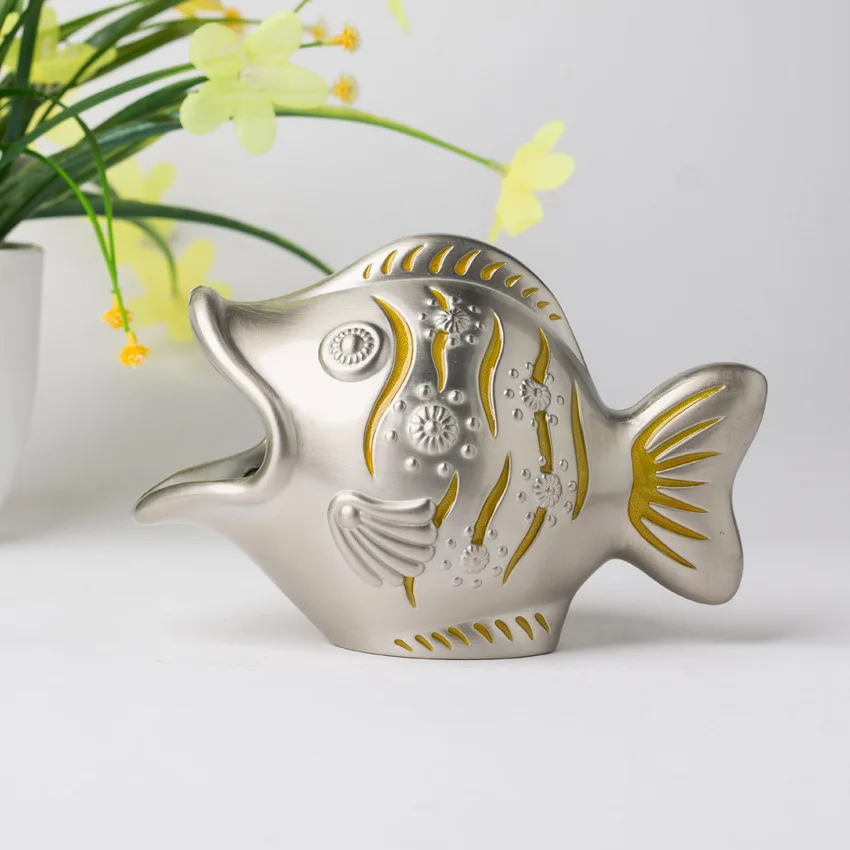

Metal Figurines Fish Bedroom Decor Animal Decoration Kids Room Accessories